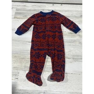 Carter's Footed Pajamas Kids 6m Fleece One Piece EUC